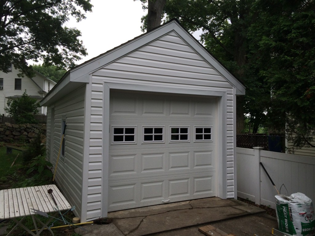 Detached garage renovation in Fairfield county 